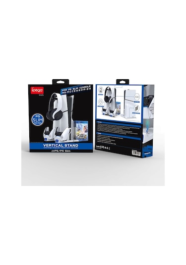 Ps5 Fat Slım Uyumlu Şarj Özellikli Dikey Stand İpega Pg-p5s009