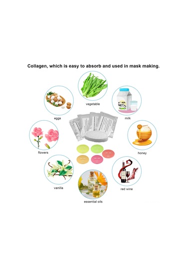 Qingmipy Dıy Yüz Maskesi Makinesi İçin 32'li Kolajen Katkılı Sebze-meyve Maskesi Tabletleri, Tüm Cilt Tipleri İçin