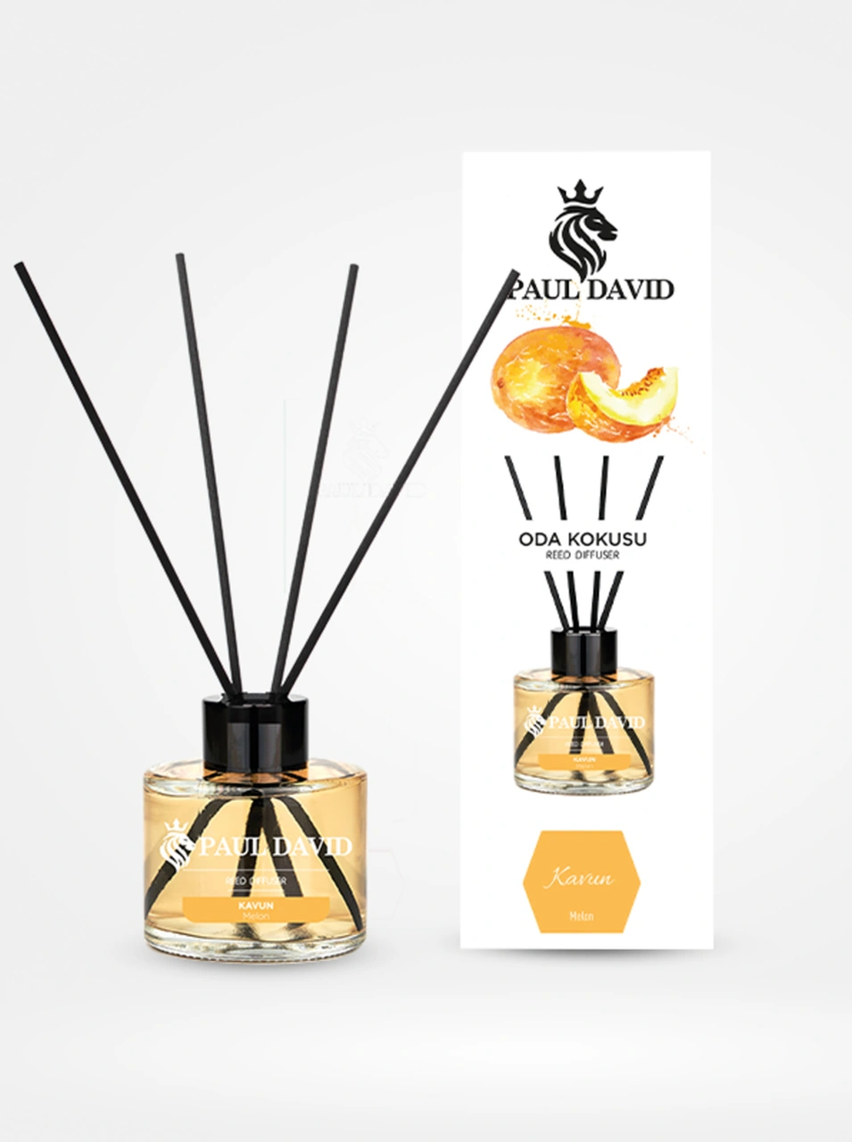 Kavun Yüksek Koku Yayılımlı Dekoratif Bambu Çubuklu Oda Kokusu 145 Ml Amber