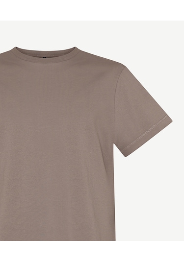 Yargıcı Regular Bisiklet Yaka Kısa Kol T-shirt 26yets9004x 025 Vizon