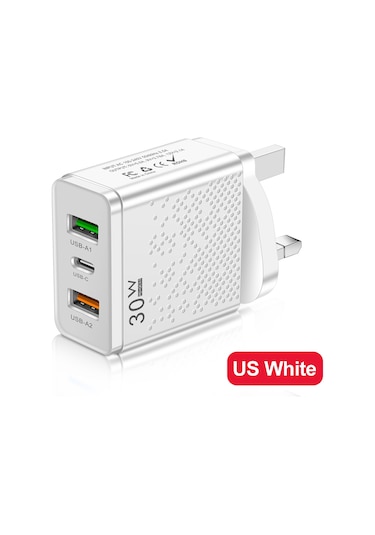 Anseıp Pd Hızlı Şarj Şarj Cihazı 30 W Usb C İphone Uyumlu Şarj Cihazı 14 13 Xiaomi 12 Samsung Huawei Usb Şarj Aleti Qc3.0 Cep Telefonu Adaptörü