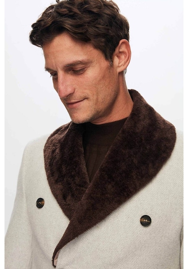 Ds Damat Regular Fit Bej Yakası Çıkartılabilir Kürklü Kaban 9HF08ORT10004 Bej Ds Damat Regular Fit Bej Yakası Çıkartılabilir Kürklü Kaban 9HF08ORT10004 Bej