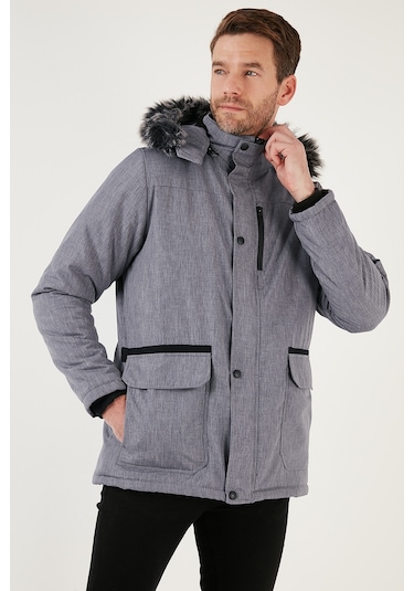 Buratti Peluş Astarlı Suya Ve Rüzgara Dayanıklı Soğuk Geçirmez Slim Fit Erkek Mont 5711051 Açık Gri Buratti Peluş Astarlı Suya Ve Rüzgara Dayanıklı Soğuk Geçirmez Slim Fit Erkek Mont 5711051 Açık Gri