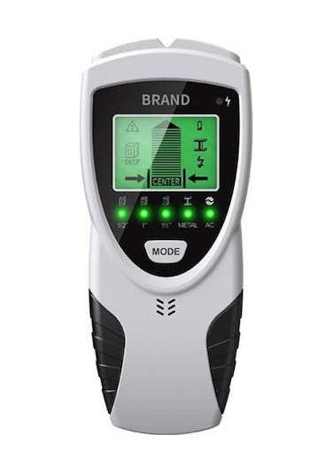 Canlı Ac Kablo Algılamalı 5'i 1 Arada Duvar Dedektörü Saplama Bulucu Arkadan Aydınlatmalı Ekran 5 Mod 3 Derinlik Metal Ahşap Kablo Takip Cihazı