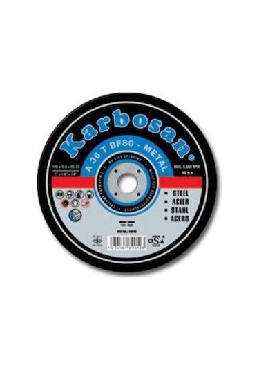 Karbosan Metal Kesici Tas 180x3x22 Mm