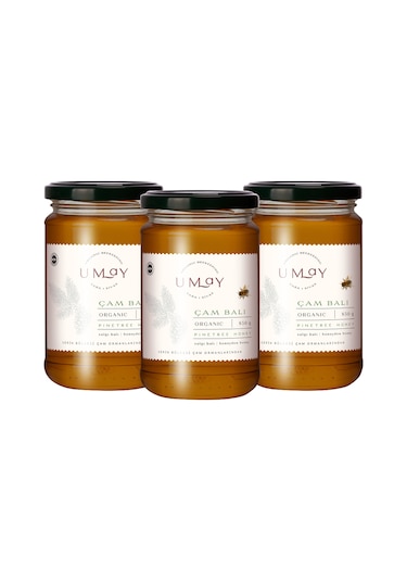 Umay Herbal Organik Çam Balı 3 x 850 G