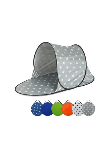 Teltree Tek Kişilik Hızlı Açılabilir Sahil Çadırı - Uv Koruma, Su Geçirmez, Çanta İle Taşınabilir Turuncu Çok Renkli