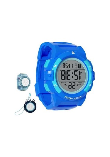 Prestigegoods Erkek Çocuk Kız Dijital Saat Su Geçirmez 3 Kılıf 2 Kayış Nfc Kapı Kilidi 50m Diğer