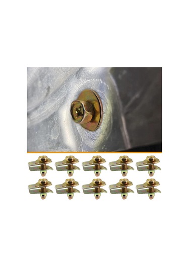 Anjiexun 20x Gövde Cıvataları U-somunları Klipsler Motor Alt Kapağı