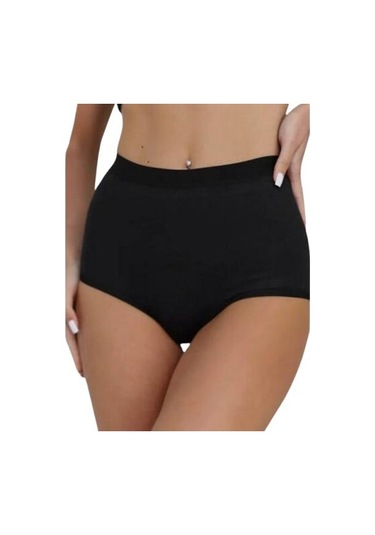 Berrak 3 Lü Paket Yüksek Bel Toparlayıcı Külot 11656 Siyah