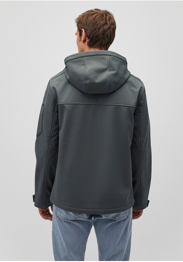 Mavi - Kapüşonlu Yeşil Ceket 0110264-71598 Yeşil