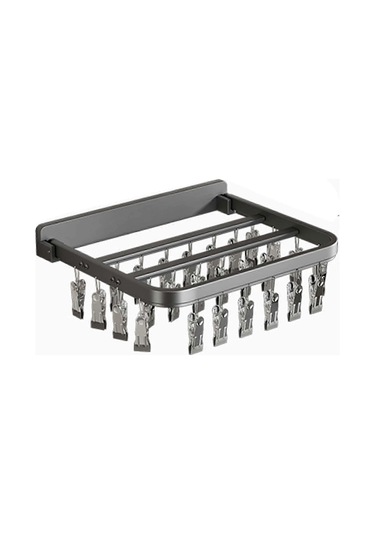 Ganzhoushop Çamaşır Kurutma Askısı, 26 Mandallı Alüminyum Alaşımlı Kurutma Askısı, Havlu, İç Çamaşırı, Sütyen, Bebek Giysileri Ve Çorapları Kurutmak İçin İdeal Çok Renkli