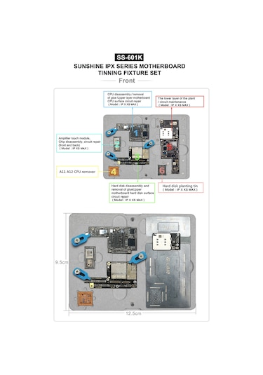 Sunshine Ss-601x Apple, Uyumlu iPhone X Bord Tutucu
