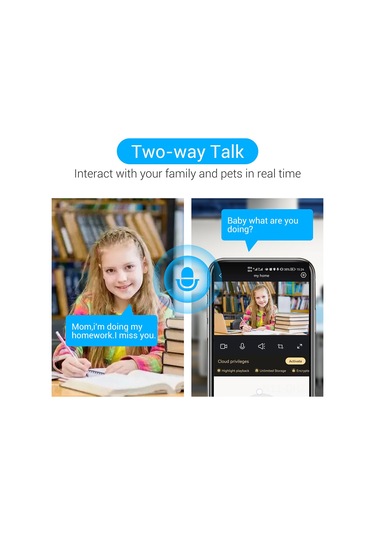 Aubyhe Ev İçin Kablosuz Ampul Kamera - 1080p, 360 Panoramik Görünüm, İki Yönlü Ses, Hareket Algılama, Ir Gece Görüşü, Wifi, Avrupa Standartı