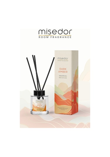 Misedor Dark Amber Çubuklu Oda Kokusu 120 ML + Oda Spreyi 500 ML
