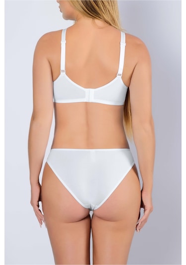 Auw Olıvıa Tüllü Toparlayıcı Sütyen Aydinunderwear Beyaz