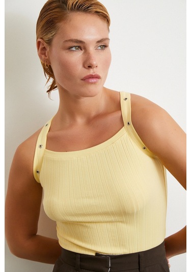 Arkası Çapraz Bağlamalı Top Sarı Sari