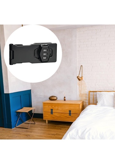 Homyl Dolap Kapı Kilidi Dosya Dolabı Posta Kutusu Için Siyah