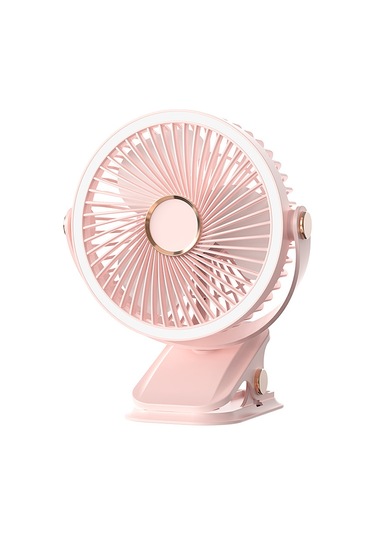 Aurora Fan Gece Lambasık Lipsi Fan Ofis Masasüstü Usb Şarjı 3 Pembe