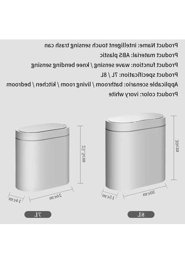Maoyaya 7l Akıllı Sensörlü Çöp Tenekesi, Otomatik Ev Çok Renkli Çok Renkli