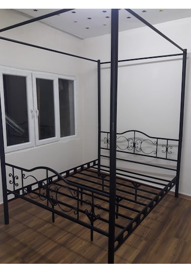 Mobilyabazari Petro Sultan Çift Kişilik Metal Ferforje Karyola 180*200 Cm