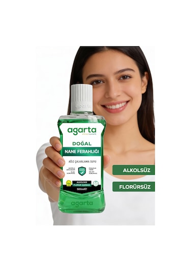 Agarta Ferah Nefes Alkolsüz Ağız Bakım Suyu 500 ML