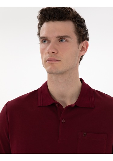 Pierre Cardin Erkek Bordo Tişört Basic 50306552-vr014 Bordo