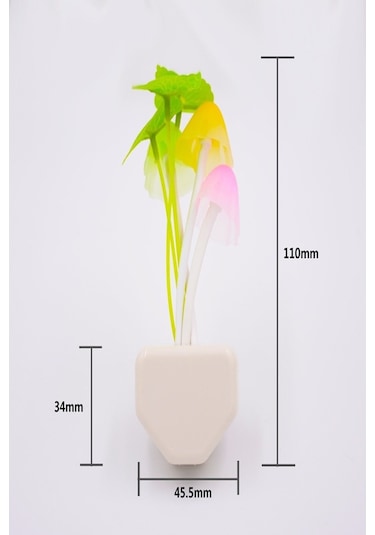 Petrix Çiçekli Dekoratif Rgb Sensörlü Gece Lambası Çok Renkli