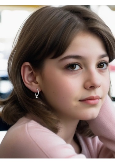 Zolotoj Merkurij Küçük Askılı Halka Küpeler Gümüş 312927009 Diğer