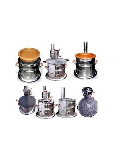 Yaramış Semaverli - Güveçli - Tandırlı Mangal Seti