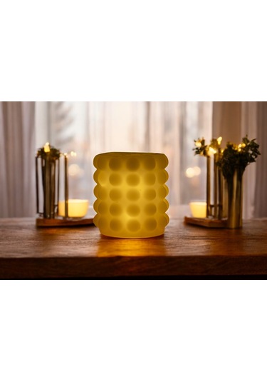 Fener Mum Bubble Short Yeşil Kavun Kokulu Dekoratif Mum