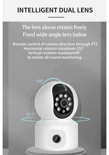 Torima Cmr-10 360 Full Hd Çift Lens 1080p Akıllı Kamera