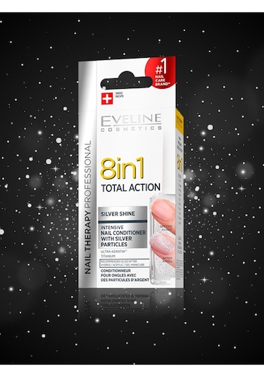 Evelıne 8 In 1 Total Action Silver Shine Nail Conditioner 12 ML