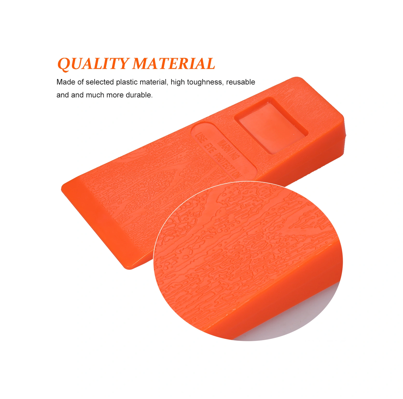 Folinda Oranj Plastik Odun Kesme Paleti 14cm - Uçlu Kiriş, Oduncu Aracı, Ahşap İşleme, 2 Adet Paket