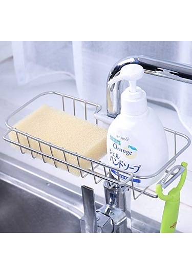 Qianfan Sünger Tutucu Paslanmaz Çelik Mutfak Lavabo Organizatör