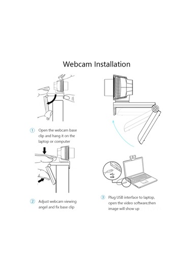 Geeksen 1080p Hd Usb Webcam İle Gürültü Engelleme Mikrofonu - Çevrimiçi Öğretim, Video Konferans Ve Canlı Yayın İçin