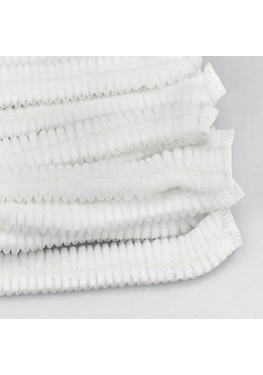 Trendooze Tek Saç Parça Örtüsü Olmayan Net Kullanımlık Kap Kabarık Dokuma Beyaz Baş 100 Zd