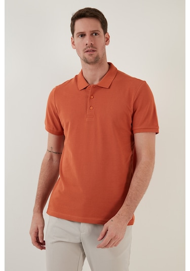 Buratti Pamuklu Regular Fit Düğmeli Polo Yaka 5'Li Paket Erkek T Shirt 5902127S5 Tarçın-Pudra-Benetton-Gül-Elma Yeşili