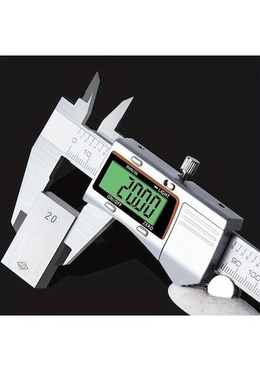 Honeybeeshop 6 İnç Arkadan Aydınlatmalı Kaliperler 1 Adet Dijital Ekranlı Metal Kumpas 150mm Paslanmaz Çelik Ölçüm Aracı