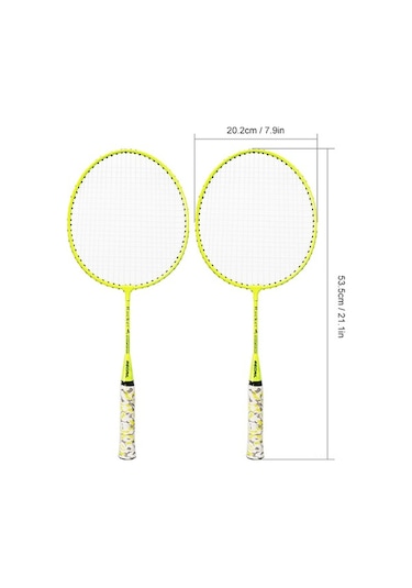 Flybuy Yeşil/turuncu/sarı Spor Seti Seçenekli Oyunu Mekan İçin İç/dış Çocuklar Badminton 2'li - Pz