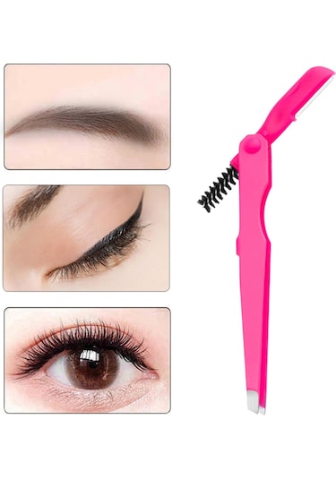 Homyl Kaş Cımbızı Paslanmaz Alet 4mm Düz Uçlu Cımbız Çok Kırmızı Gül