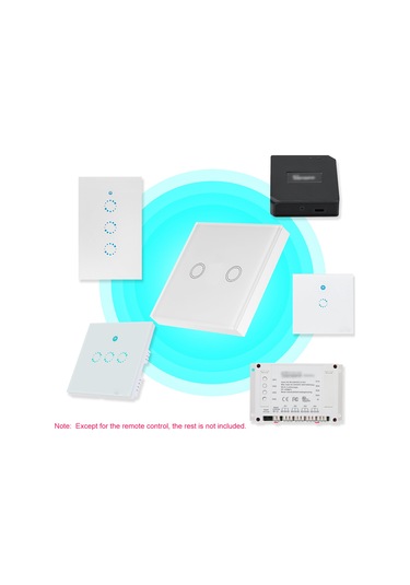 Singree Ewelink T433 Akıllı Dokunmatik Pencere Paneli Uzaktan Kumandası - 2 Kanal 433mhz Rf Kontrol, Merdiven Aydınlatma İçin Diğer