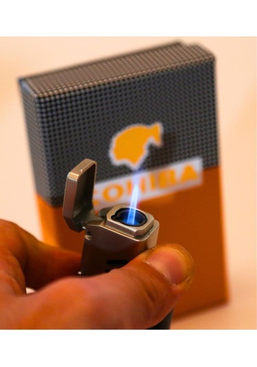 Cohiba İsme Özel Gazlı Çakmak Yüksek Kalite Siyah