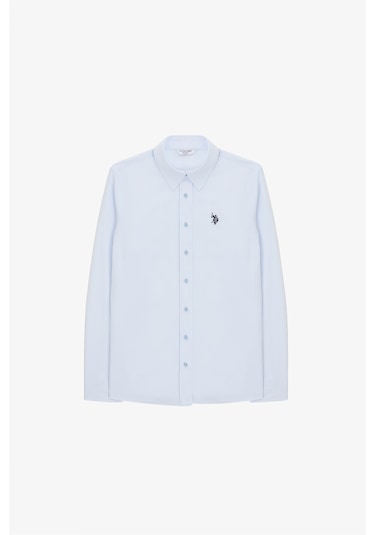 U.S. Polo Assn. U.s. Polo Assn. Kadın Açık Mavi Gömlek Basic 50324791-vr003 Acık Mavı