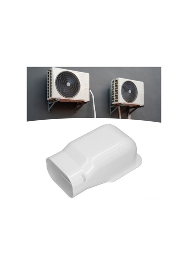 Tenfowee Klima Boru Koruyucu Kılıfı Pvc Malzeme Duvar Koruma Kabı 5-10hp Uyumlu Hızlı Kurulum Ev İçi/ev Dışı Aksesuar