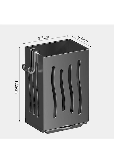 Beyaz Mutfak Eşyası Rafı-çok Fonksiyonlu Drenaj Çubuk Tutucu, Duvara Monte Veya Bağımsız Çatal Saklama Kutusu, Plastik