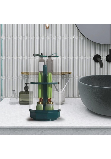 Suntek Makyaj Fırçası Kurutma Rafı Vanity Table Green Için Yeşil