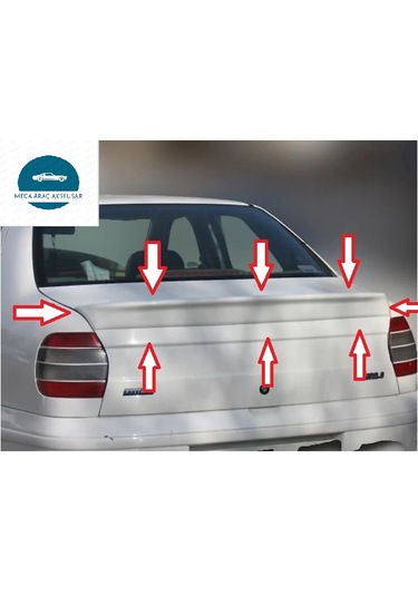 Fiat Siena Spoon Rüzgarlık Boyasız Ham Siyah Fiberclass