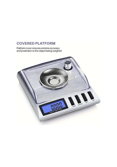 Fastbuy Wangxi Beyaz 0.001g Hassas Dijital Tartı - Mini Takı Altın Mutfak Laboratuvar Kullanımı Beyaz