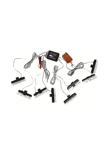 Motion003 4ü 1 Arada Sarı Beyaz 24 Led Ultra Parlak Ağ Izgarası Işığı 12v Jeep Kamyon A